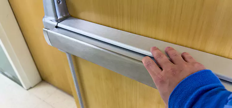 Installing a Push Bar on a Door Drexel Heights